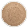 REMISE allant jusqu. Castorama Tapis Rond En Jute Naturel à Franges Deco&Co ⌀120cm 5