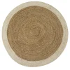 Castorama Tapis Rond En Jute Naturel Et écru Deco&Co ⌀120cm pas cher en vente 5