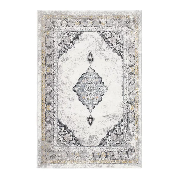 Castorama Tapis Sarah Motif Oriental 100 X 150 Cm Gris site en ligne 1