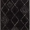 jusqu'à Castorama Tapis Shaggy Coltrane Motif Berbère L. 160 X L. 230 X Ep. 3 Cm Noir GoodHome 5