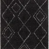 site officiel Castorama Tapis Shaggy Coltrane Motif Berbère L. 170 X L. 120 X Ep. 3 Cm Noir GoodHome 7