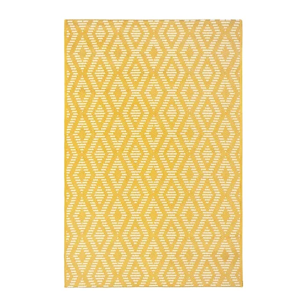 Vente Castorama Tapis Shine 100 X 150 Cm Jaune 1