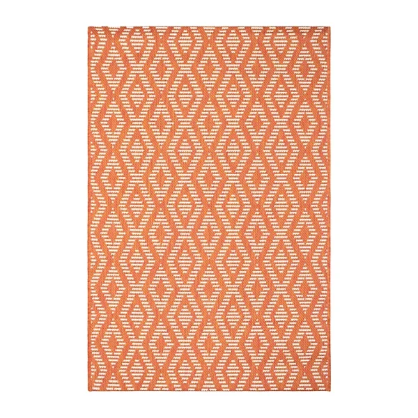 Castorama Tapis Shine 100 X 150 Cm Orange bas prix 1