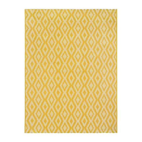 meilleur cadeau Castorama Tapis Shine 150 X 200 Cm Jaune 1