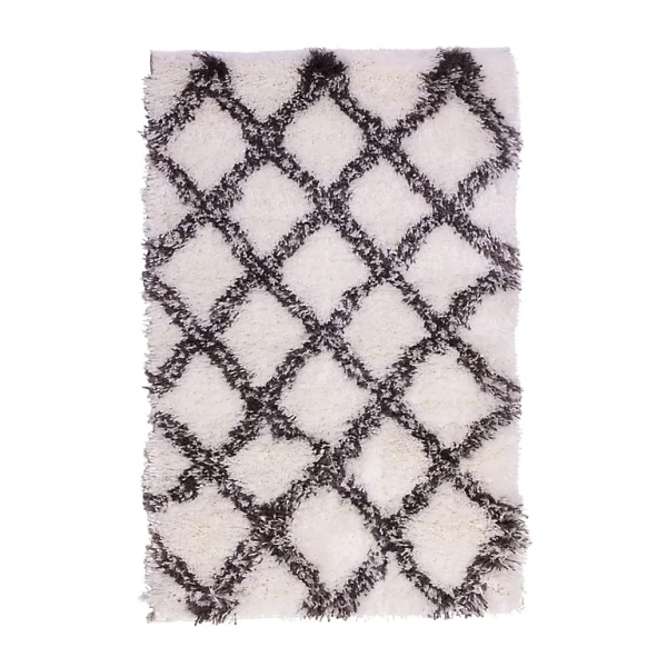 bas prix Castorama Tapis Tribal Losanges Blancs 100 X 150 Cm 1