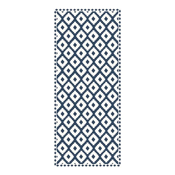 Castorama Tapis Vinyle Carreaux Ethnique Ciment Bleu Et Blanc 49,5 X 116 Cm Prestation Et Rapide 1