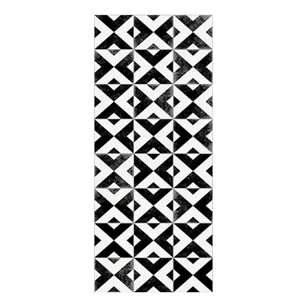 Castorama Tapis Vinyle Croix Ciment Noir Et Blanc 49,5 X 116 Cm en france 1