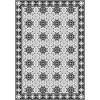 site pas cher Castorama Tapis Vinyle Motif Arabesques Blanc, Noir Et Gris L.95x L.66 Cm X Ep. 2 Mm 7