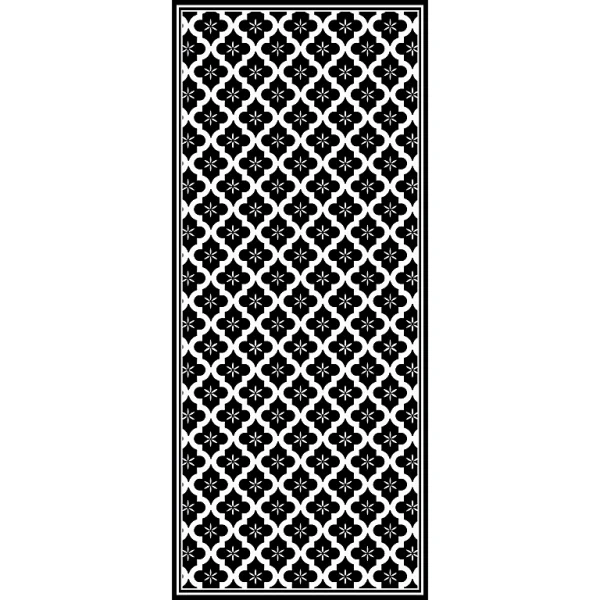 Castorama Tapis Vinyle Motif Arabesques Noires Et Blanches L.116 X L.49,5 Cm X Ep. 2 Mm en ligne vente 1