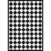 achat Castorama Tapis Vinyle Motif Carreaux De Marbre Noir Et Blanc L.95 X L.66 Cm X Ep. 2 Mm 5