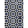 commentaire favorable Castorama Tapis Vinyle Motif Carreaux Mosaïque Blanc, Bleu Et Noir L.148,5 X L.99 Cm X Ep. 2 Mm 5