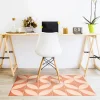 mode tendance Castorama Tapis Vinyle Motif Carreaux Mosaïque Orange Et Rose L.95 X L.66 Cm X Ep. 2 Mm 7