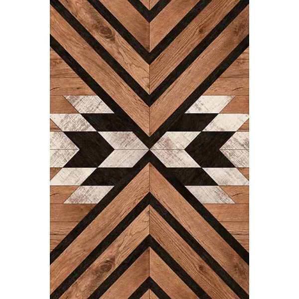 Castorama Tapis Vinyle Motif Chevrons Bois Noyer L.180x L.120 Cm X Ep. 2 Mm grand choix 1