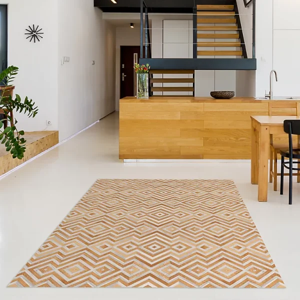 Castorama Tapis Vinyle Motif Chevrons Imitation Parquet Bois Naturel L.180 X L.120 Cm X Ep. 2 Mm meilleur cadeau 1