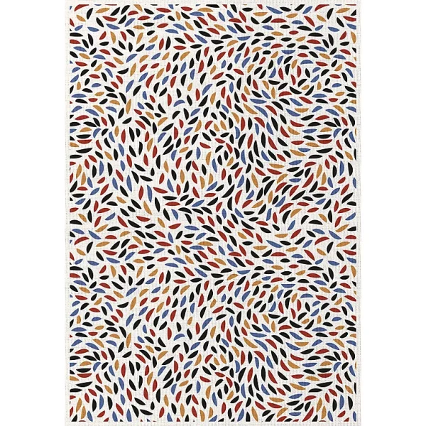 Castorama Tapis Vinyle Motif Graphique -formes Multicolore L.95 X L.66 Cm X Ep. 2 Mm haute qualité 1