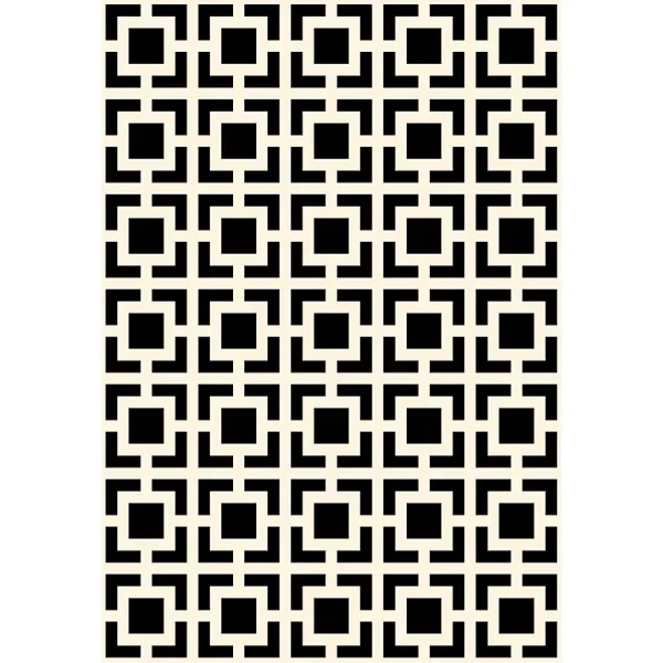 grossiste Castorama Tapis Vinyle Motif Traits, Carrés Noir Et Blanc L.95 X L.66 Cm X Ep. 2 Mm 1