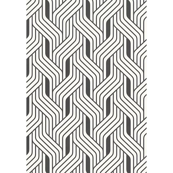 Castorama Tapis Vinyle Motif Traits Graphiques Superposés Noir Et Blanc L.95 X L.66 Cm X Ep. 2 Mm Pas Cher Magasin Soldes 1