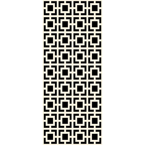 marque pas cher Castorama Tapis Vinyle Noir Et Blanc Motif Carré L.160 X L.66 Cm X Ep. 2 Mm 1