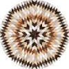 Castorama Tapis Vinyle Rond Motif Chevrons Naturels & Bois ⌀99cm X Ep 2mm Couleurs variées 5